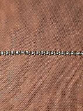 Gold Tone Rhinestone Tennis Bracelet